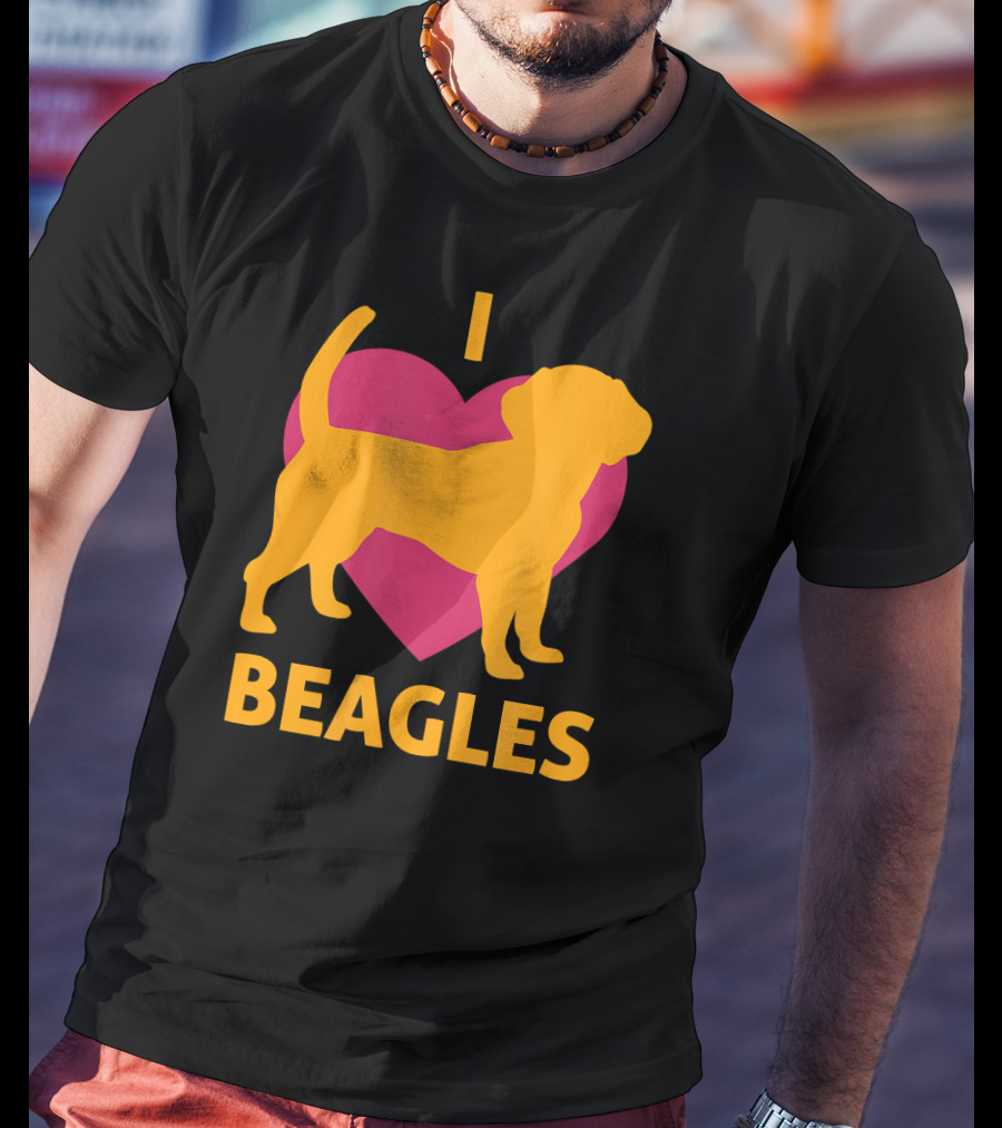 I Heart Beagles Love Pet Lover Animal BEAGLE T-Shirt