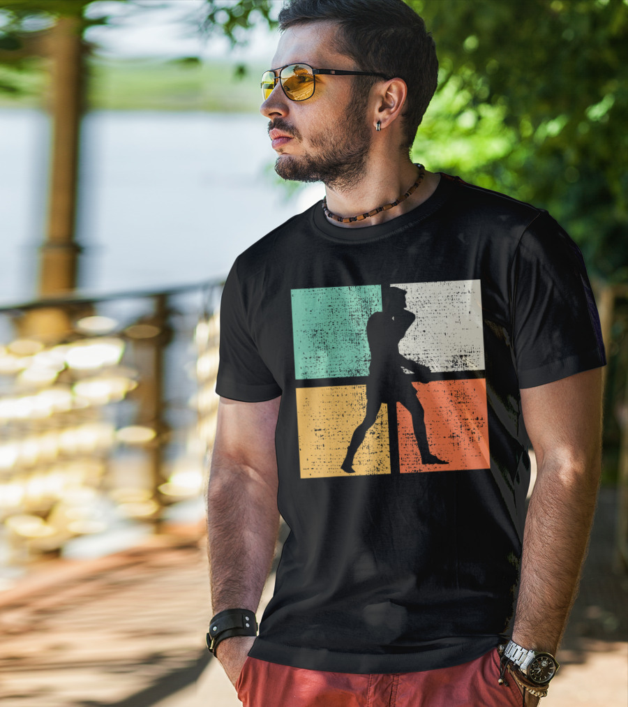 Vintage Boxing Boxer Silhouette Club T-Shirt