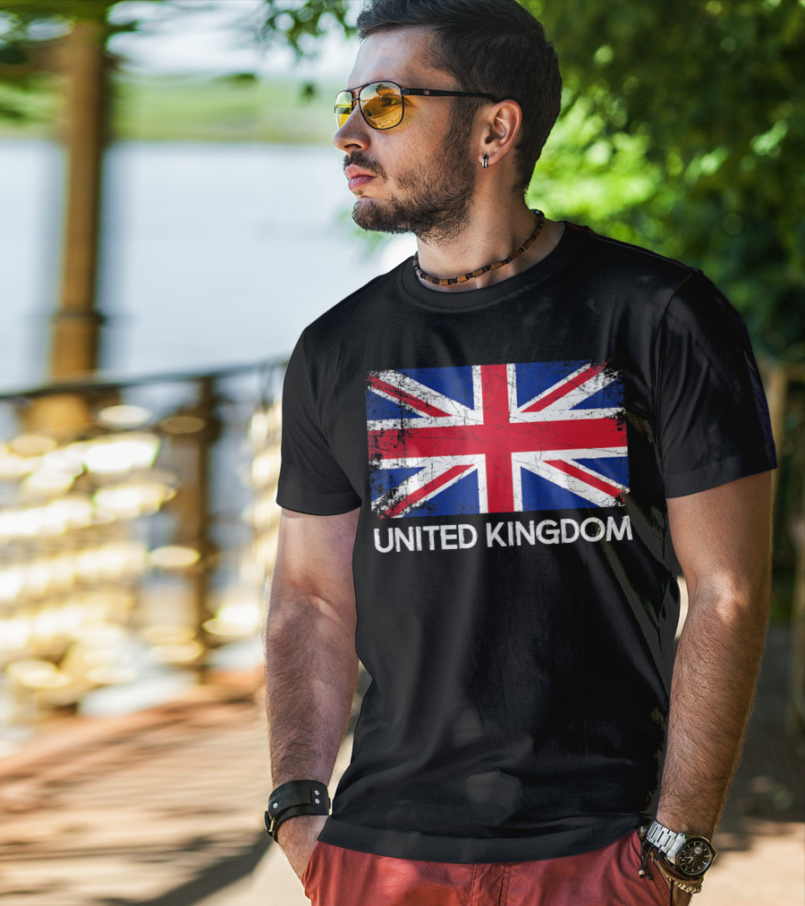 British Flag Vintage United Kingdom T-Shirt
