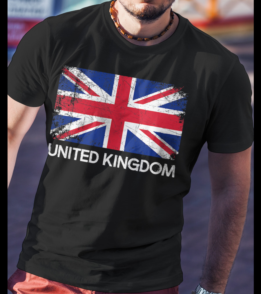 British Flag Vintage United Kingdom T-Shirt