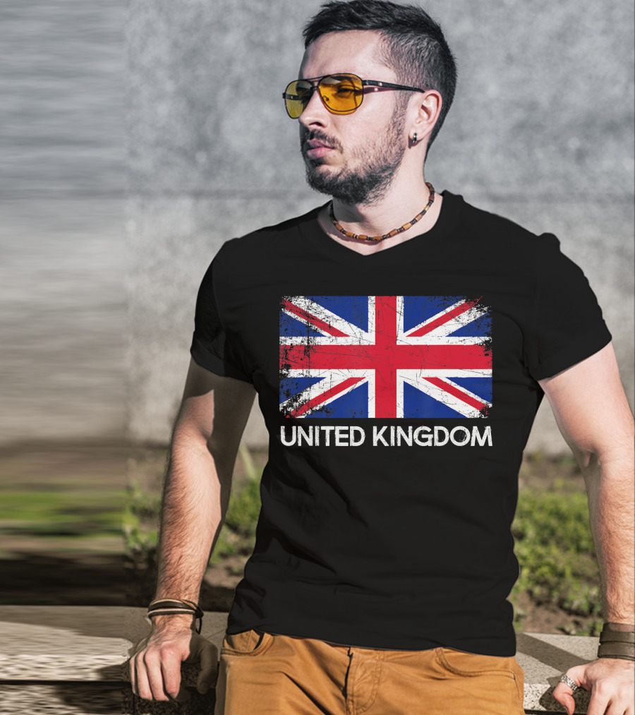 British Flag Vintage United Kingdom T-Shirt