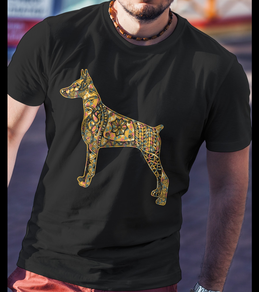 Doberman Pinscher Mandala T-Shirt