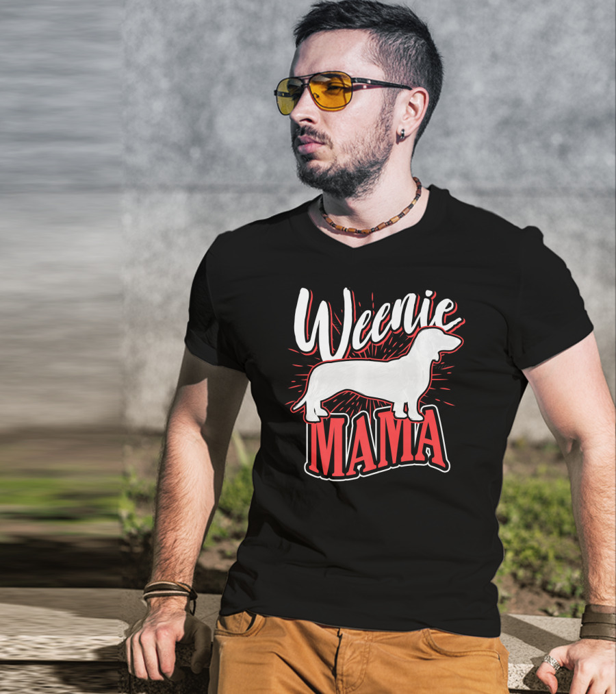 Weenie Mama Dog Breed Owner Women Dachshund T-Shirt