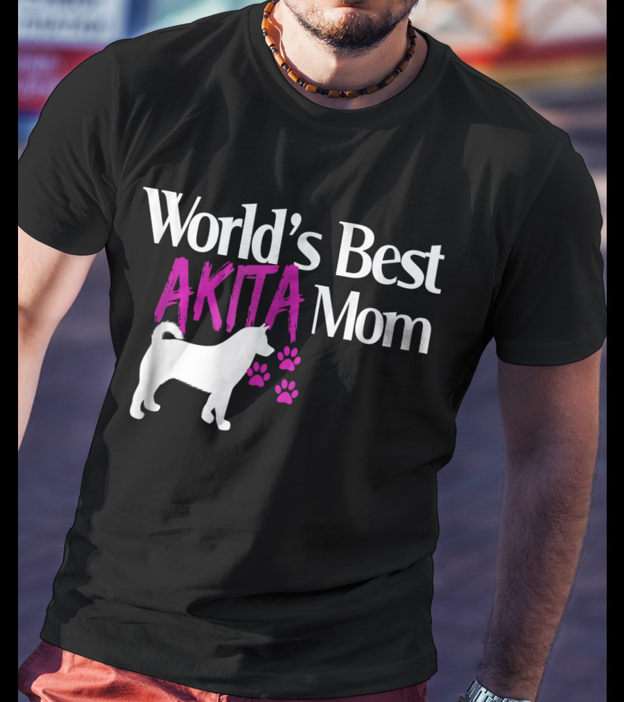 World's Best Akita Mom T-Shirt