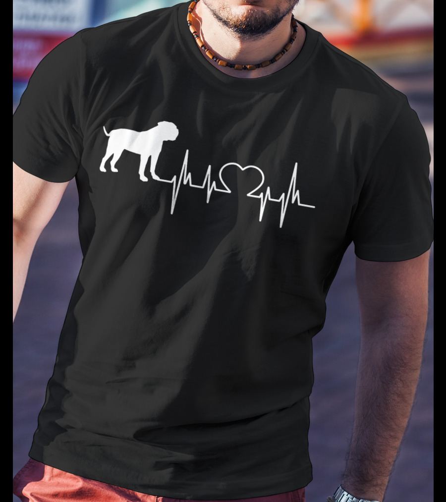 American Bulldog Heartbeat Line T-Shirt