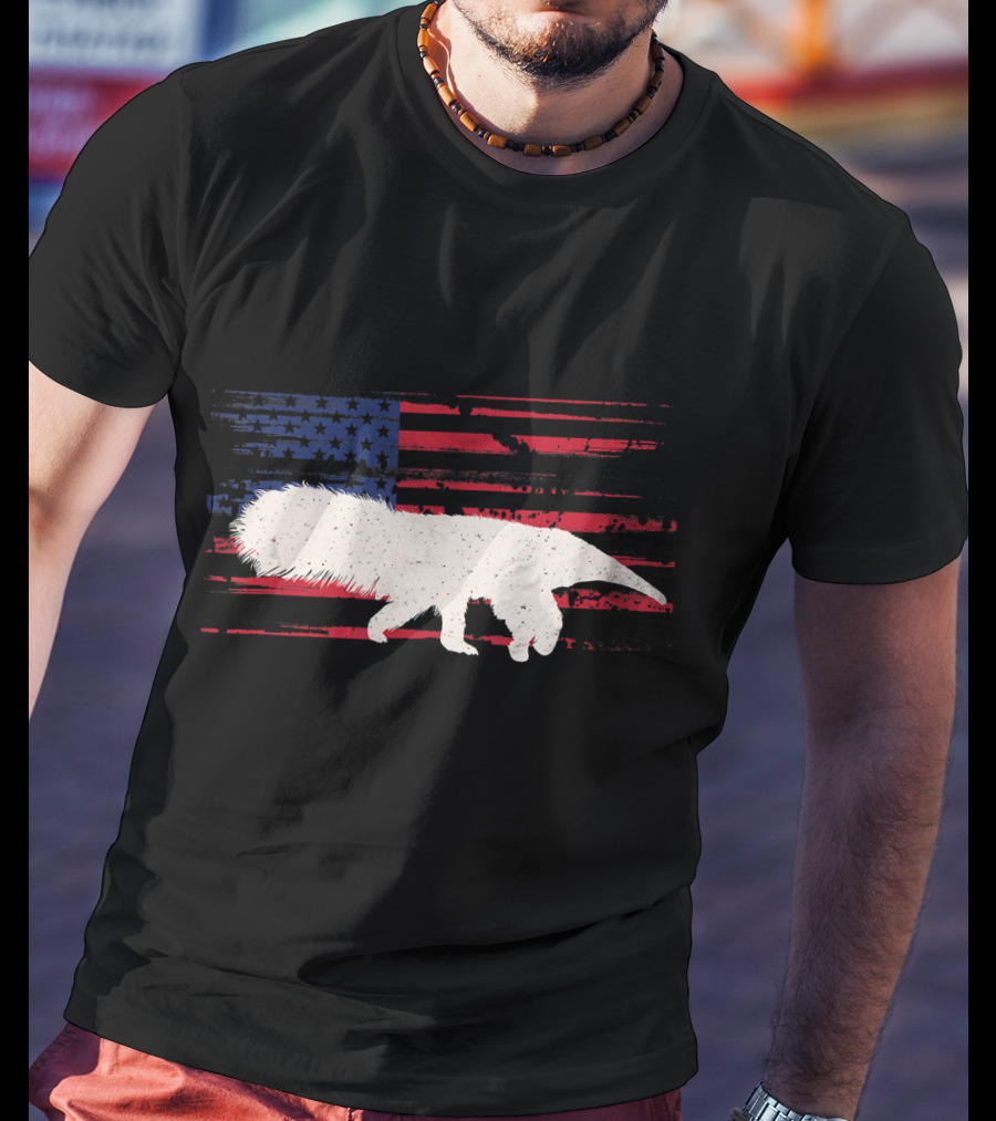 Anteater American Flag Ant Bear Patriot T-Shirt