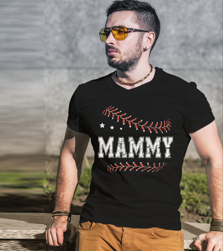 Mammy Baseball Softball Love T-Shirt