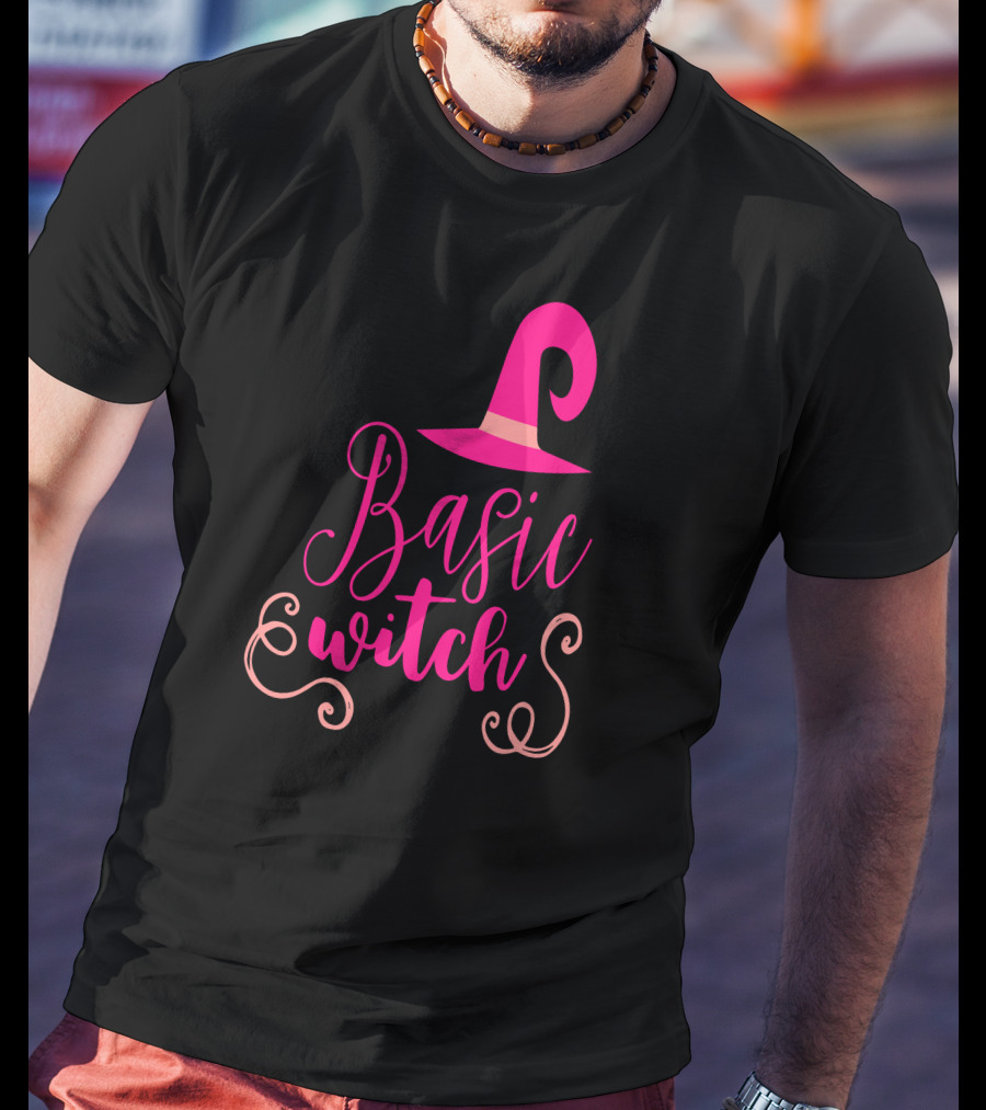 Basic Witch Hat Funny Halloween Teac T-Shirt