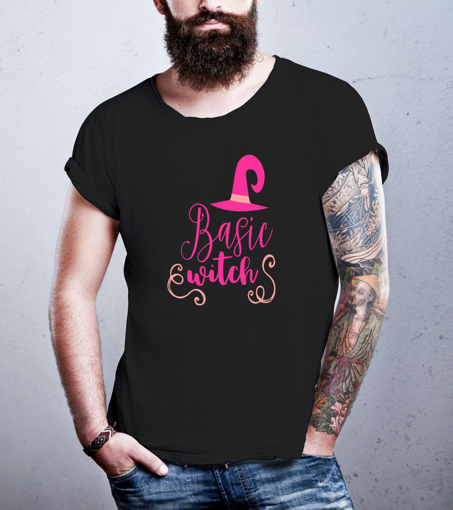 Basic Witch Hat Funny Halloween Teac T-Shirt