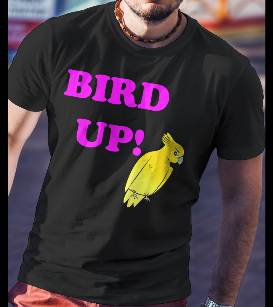 BIRD UP Yellow Parrot T-Shirt