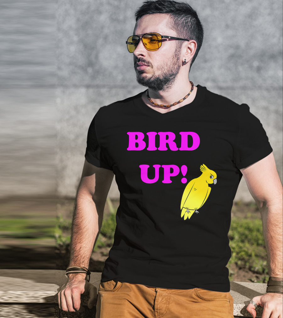 BIRD UP Yellow Parrot T-Shirt