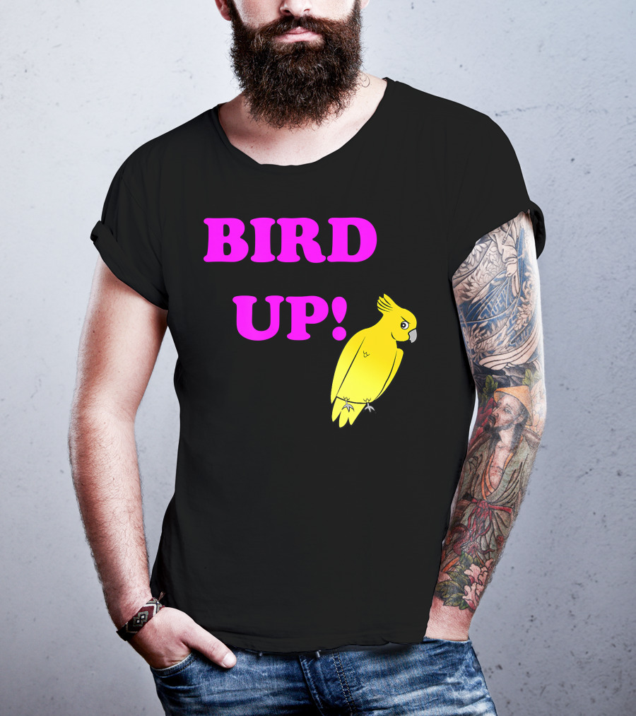 BIRD UP Yellow Parrot T-Shirt