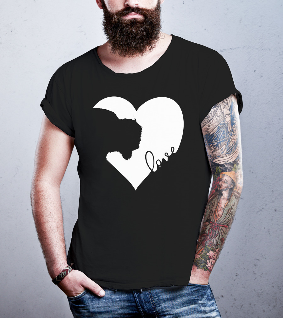 Bison Love Heart T-Shirt