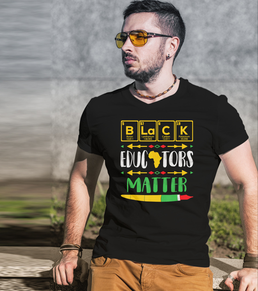 Black Educators Matter Africa Periodic Table T-Shirt