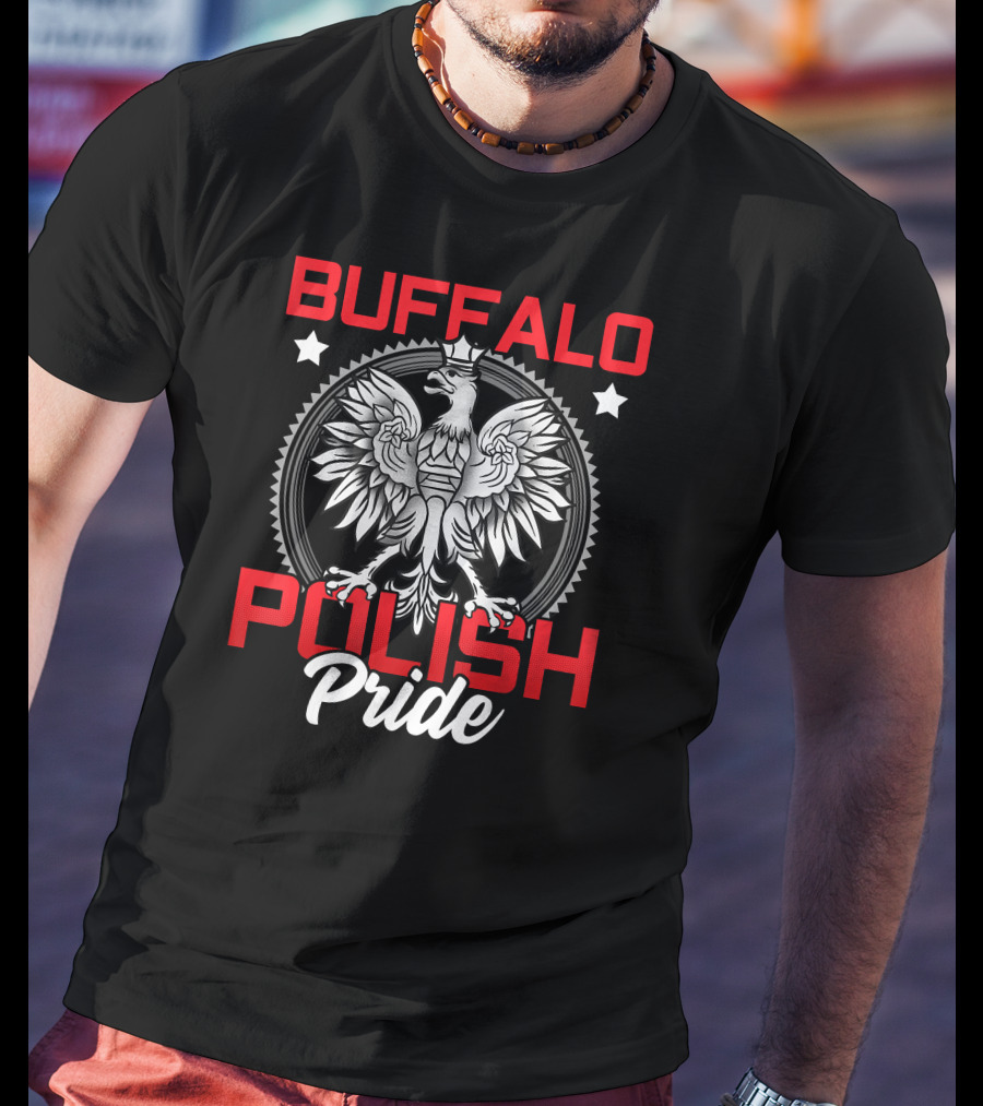 Buffalo Polish Pride Eagle Emblem Dyngus Day T-Shirt