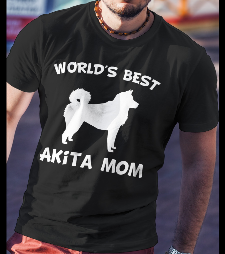 World's Best Akita Mom Dog Owner T-Shirt