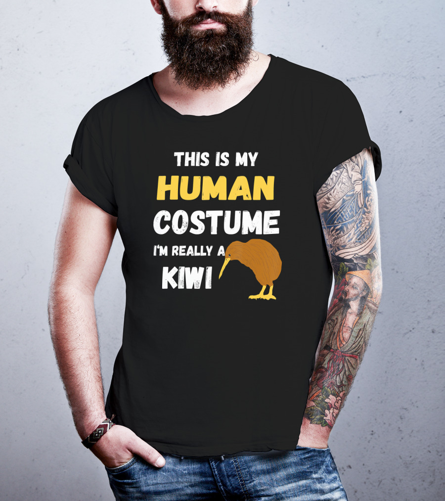 This Is My Human Costume I'm Really A Kiwi Bird T-Shirt