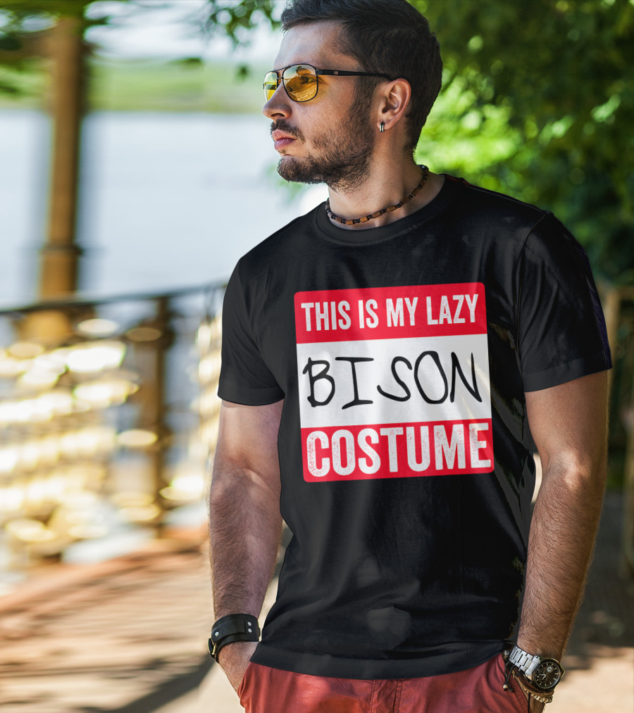 This Is My Lazy Bison Costume T-Shirt
