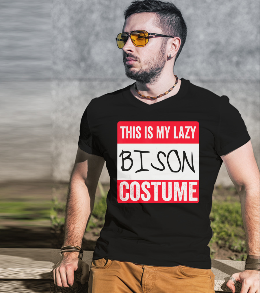 This Is My Lazy Bison Costume T-Shirt