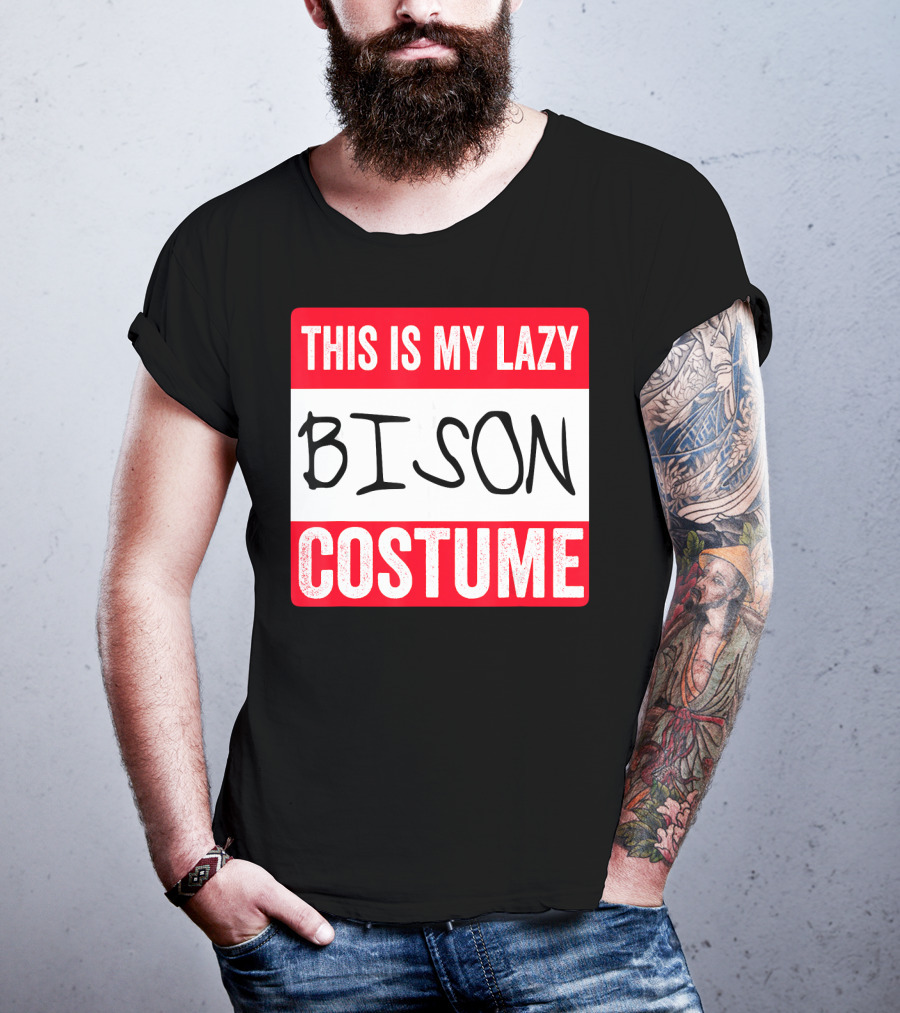This Is My Lazy Bison Costume T-Shirt