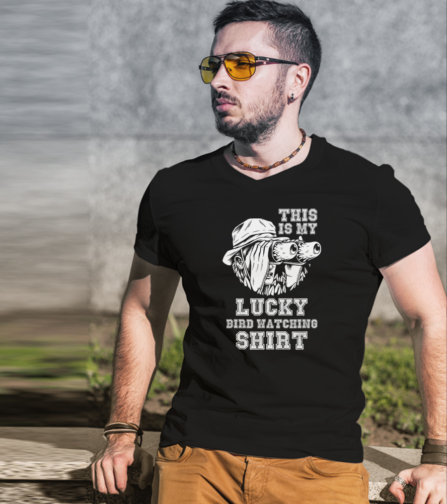This Is My Lucky Bird Watching T-Shirt