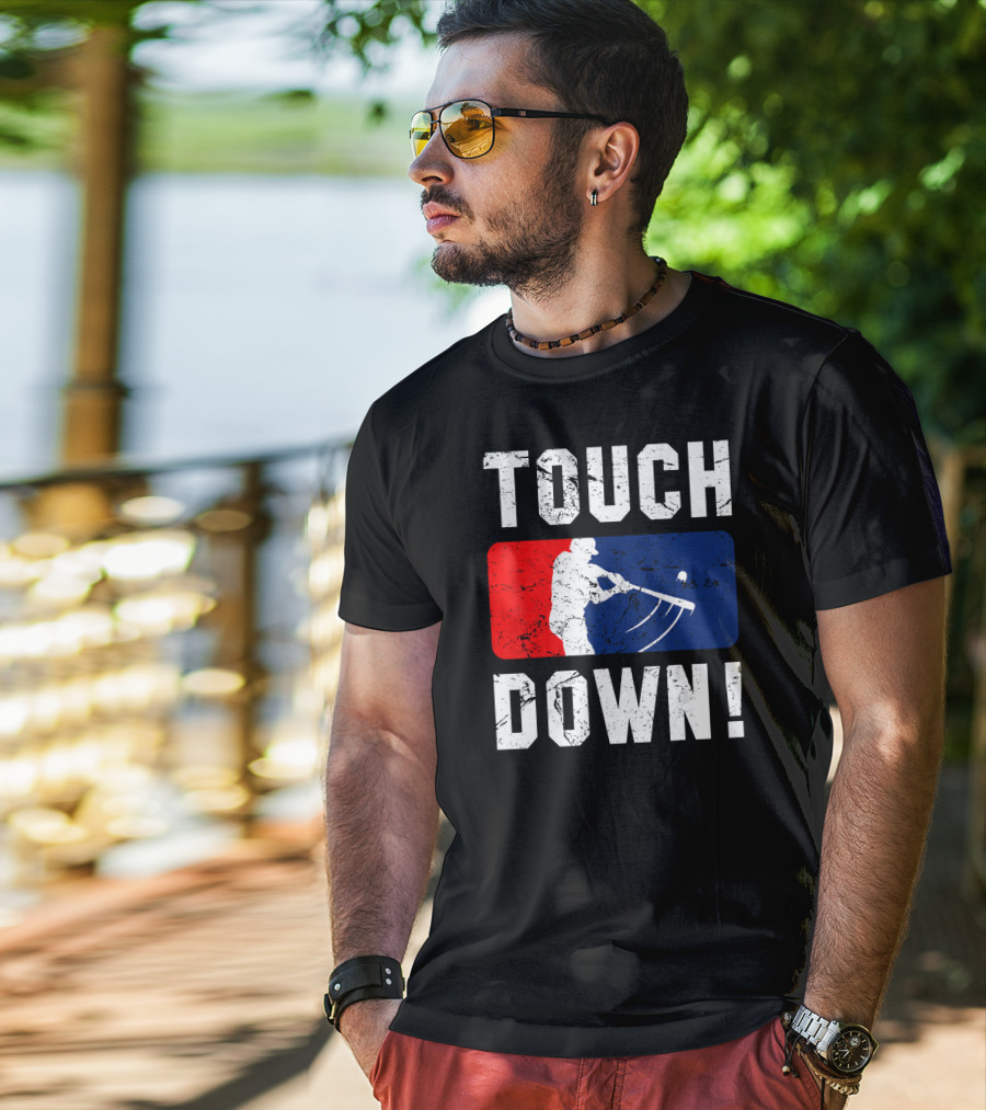 TOUCH DOWN Baseball Parody Iconic Wit T-Shirt