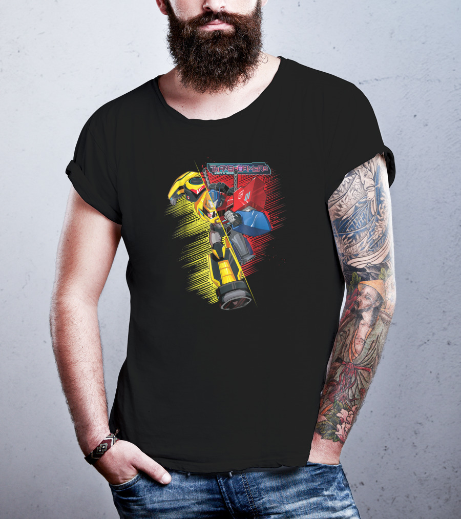 Transformers Bumblebee And Optimus Prime Energon Battle T-Shirt