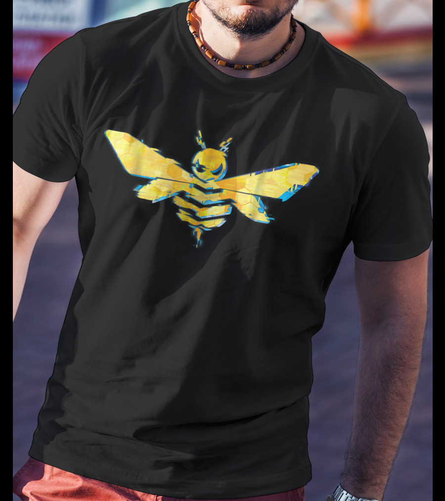 Transformers Bumblebee Movie Hexagon Patterned Bee T-Shirt