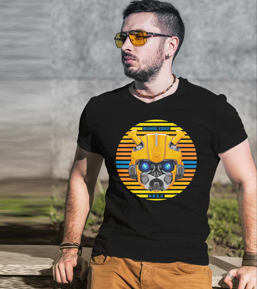 Bumblebee N.B.E.2 Transformers Movie Face T-Shirt