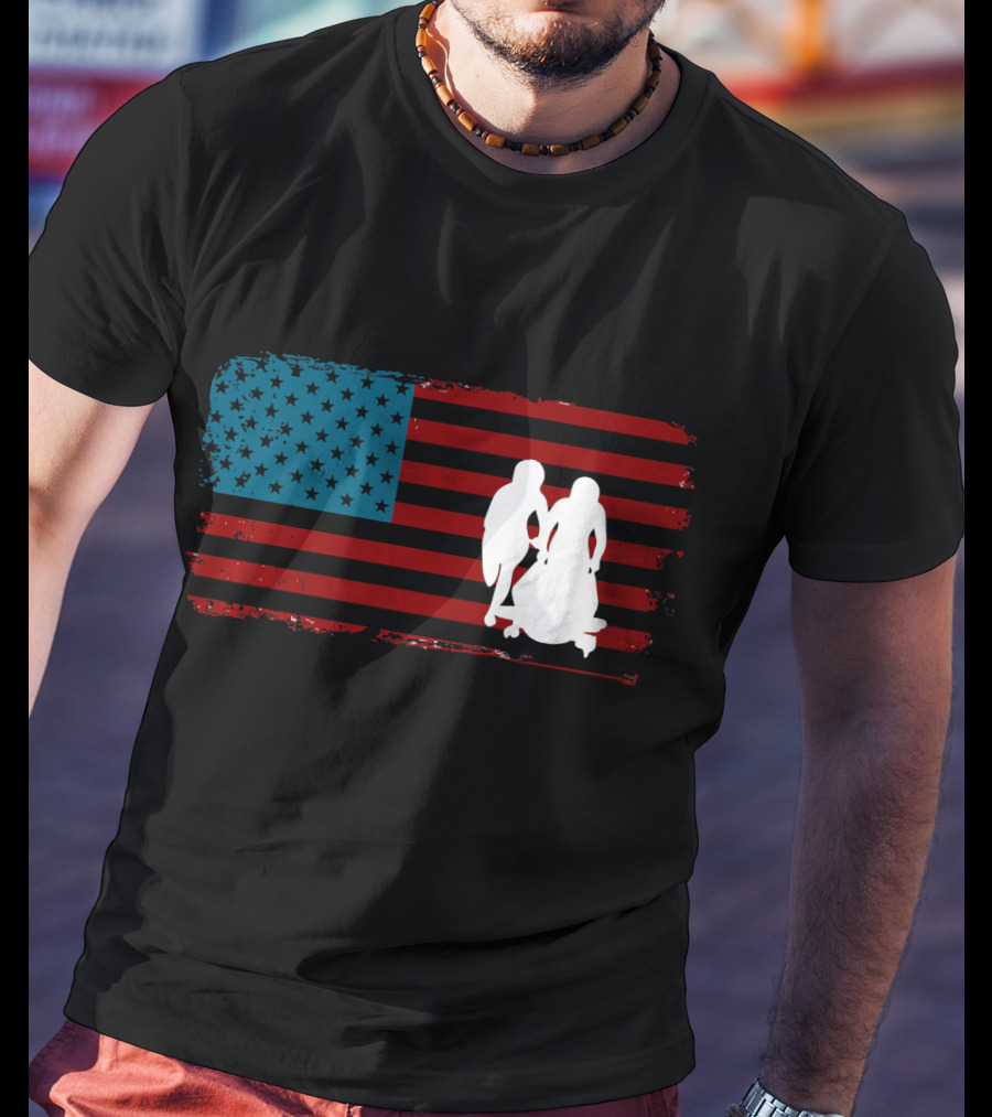 USA Flag Bobsled Team T-Shirt