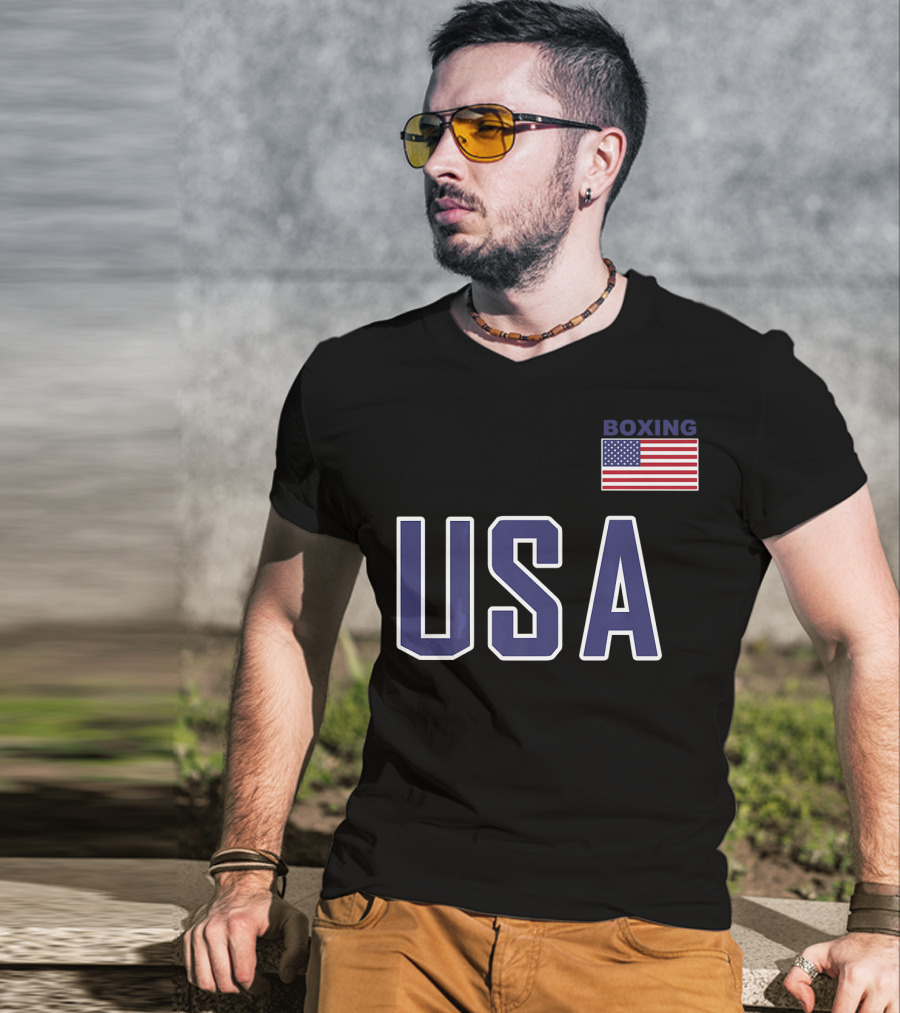 USA Boxing Flag Equipment T-Shirt
