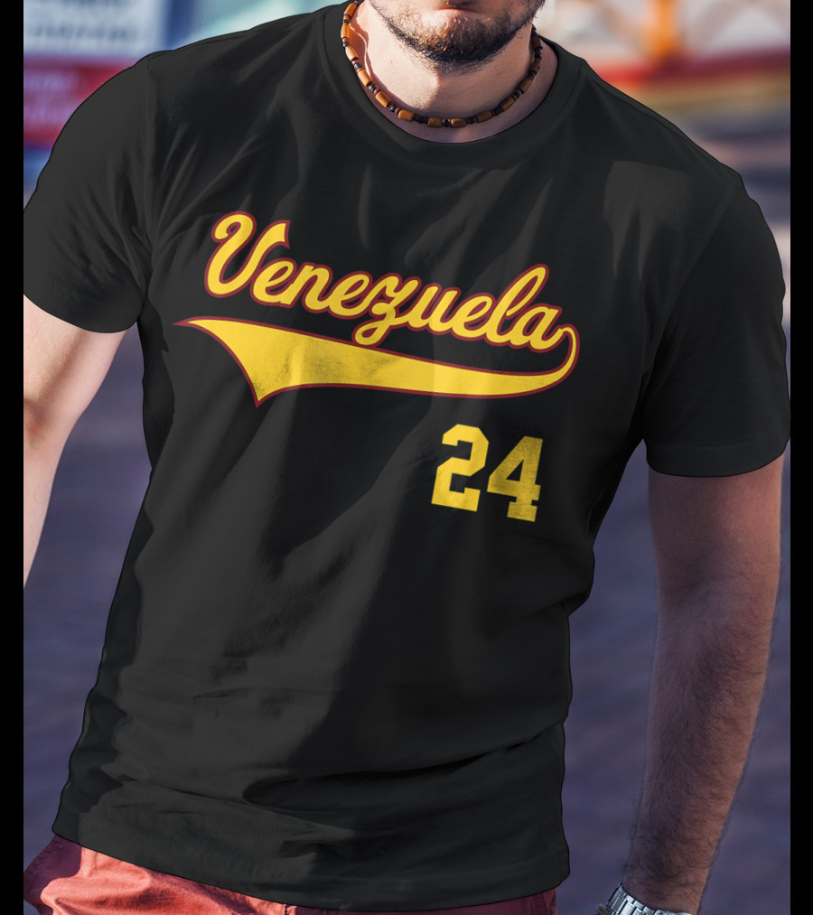 Venezuela 24 Vinotinto Baseball T-Shirt