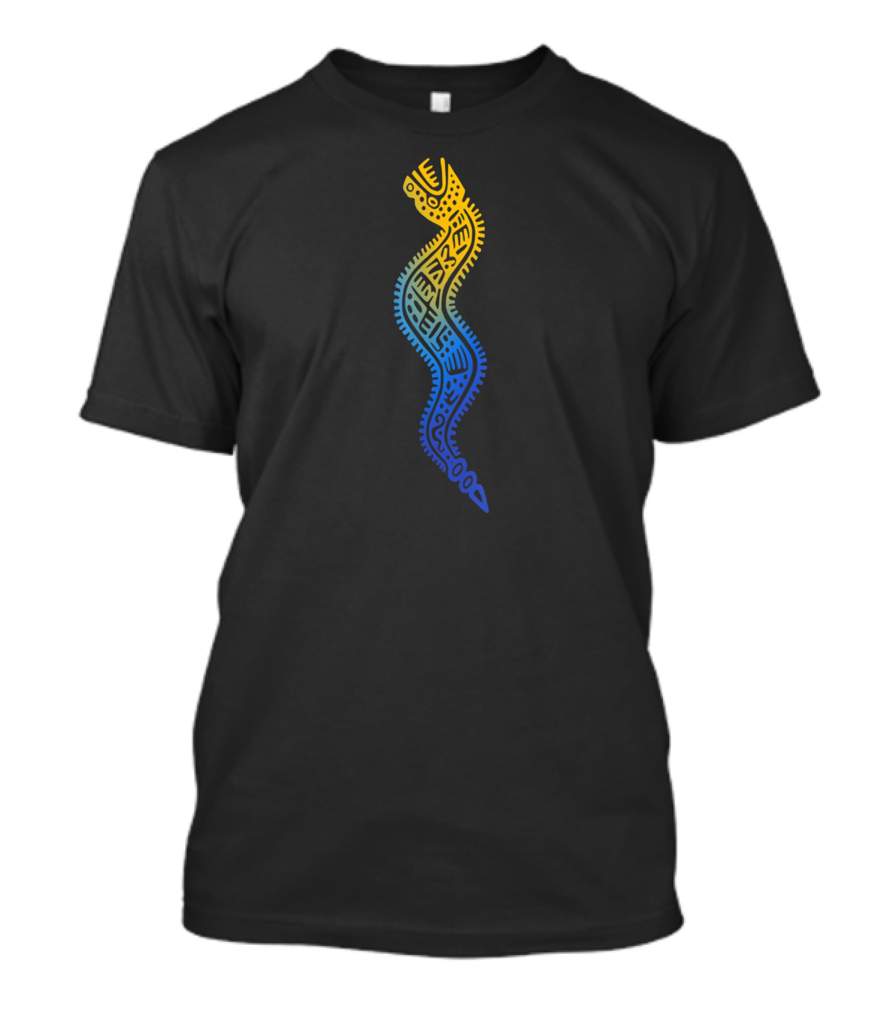 Vintage Aztec Snake God Spiral T-Shirt