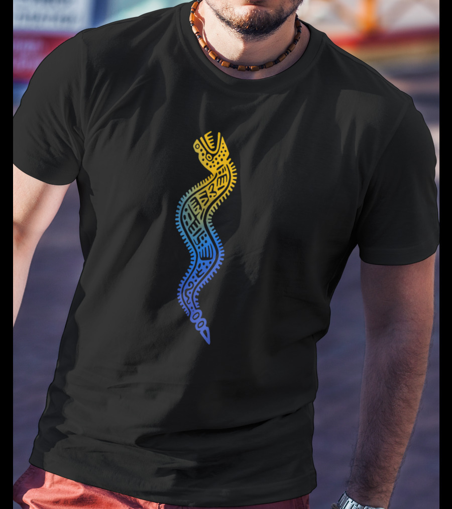 Vintage Aztec Snake God Spiral T-Shirt