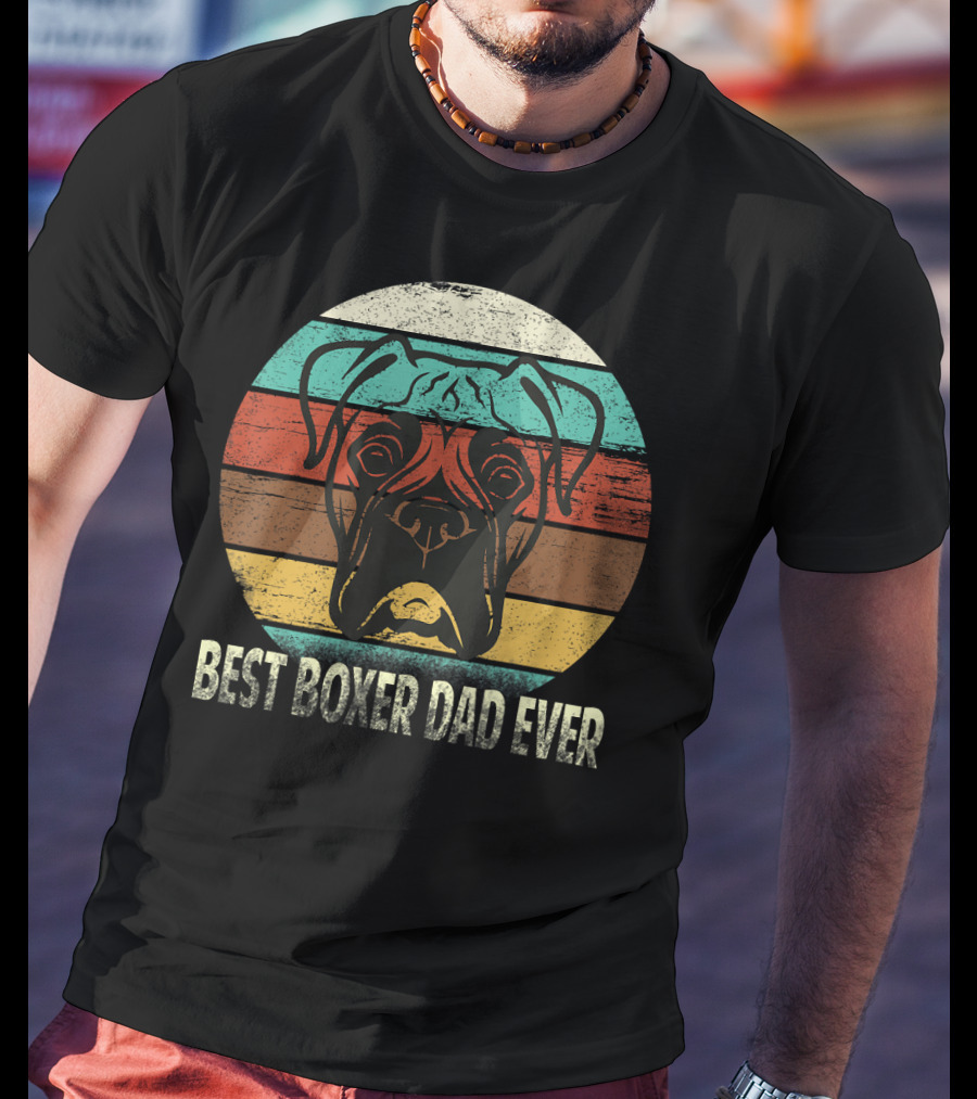 Best Boxer Dad Ever Vintage T-Shirt