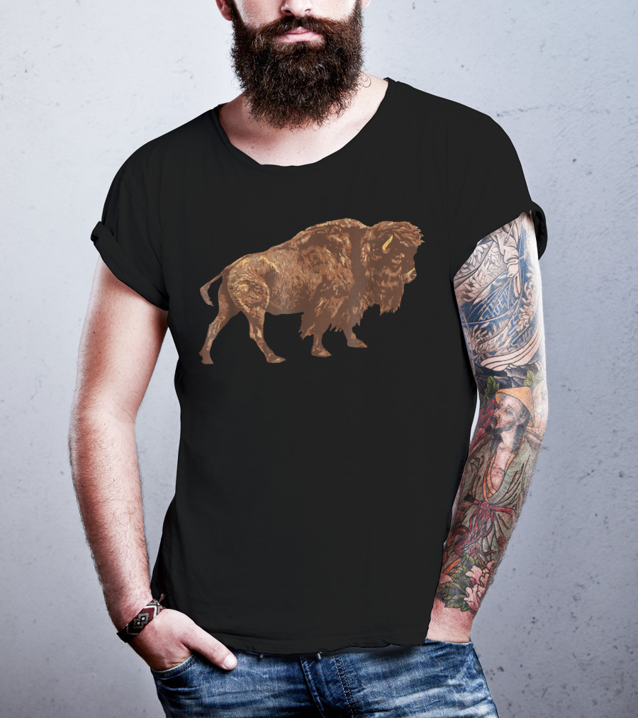 Vintage American Buffalo Bison Explorer T-Shirt