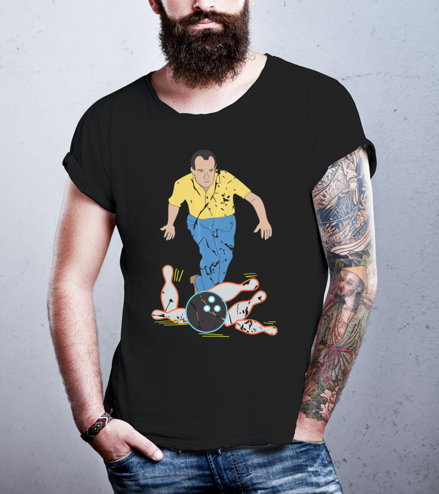 Vintage Bowling Strike Nixon Pin Action T-Shirt