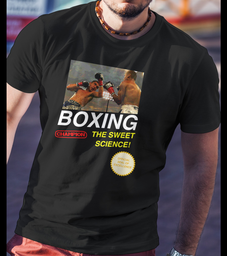 BOXING Champion The Sweet Science 8 Bit Video Game T-Shirt