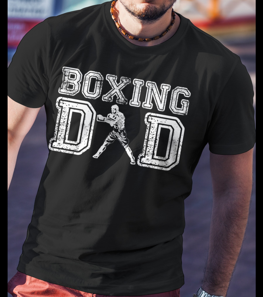 Boxing Dad Vintage Boxer Daddy Father's T-Shirt
