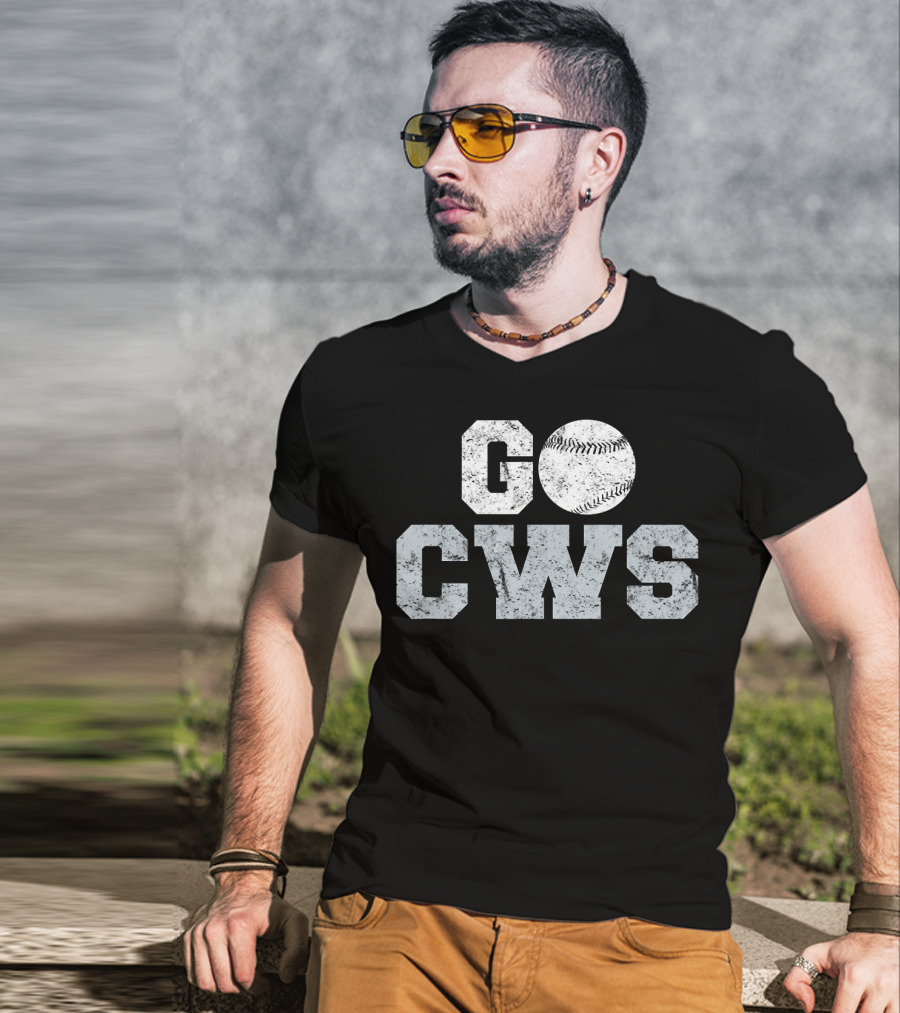 Go CWS Vintage Chicago Illinois Baseball City T-Shirt