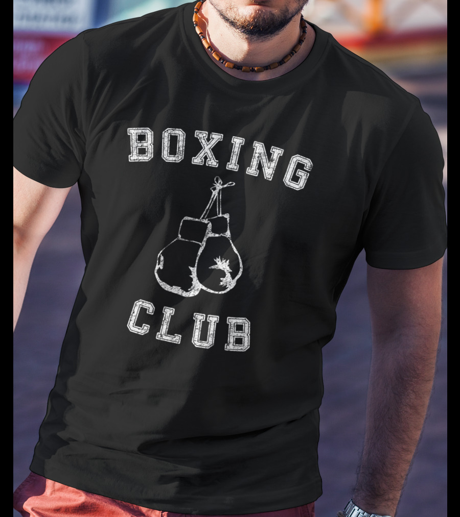 Boxing Club Vintage Distressed Gloves T-Shirt