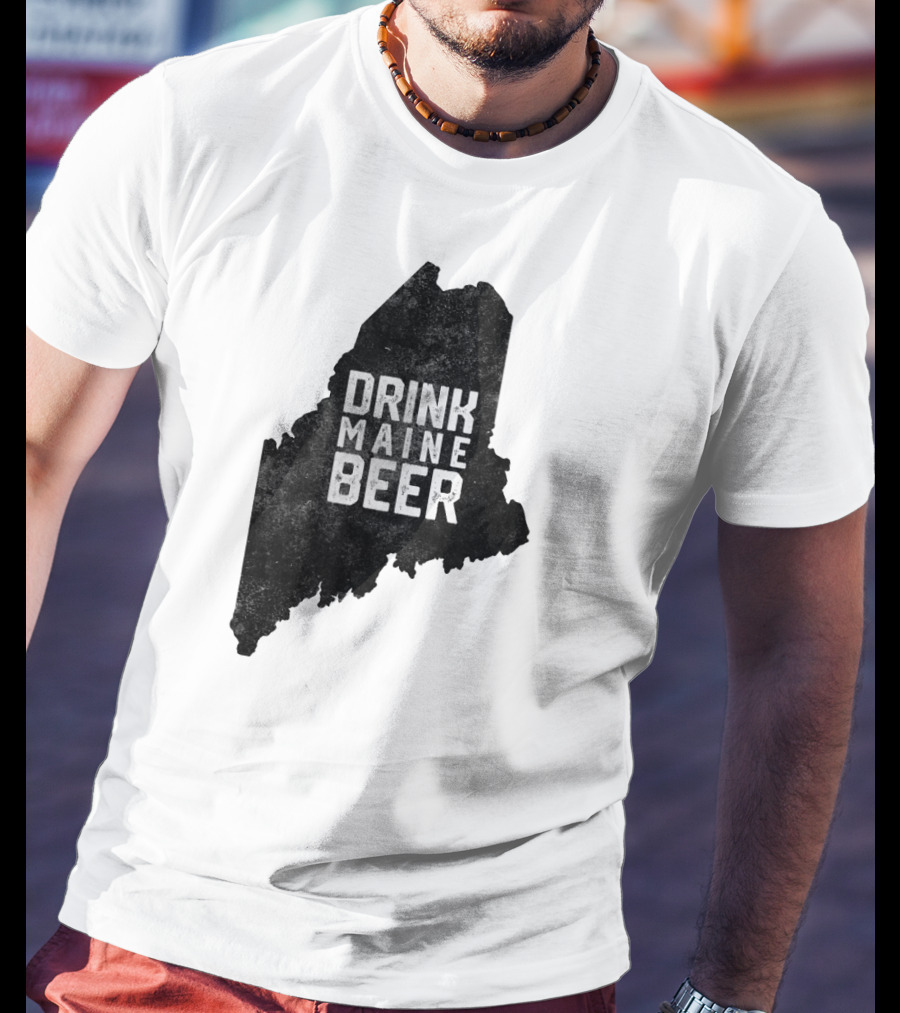 Drink Maine Beer Vintage Local Craft State T-Shirt