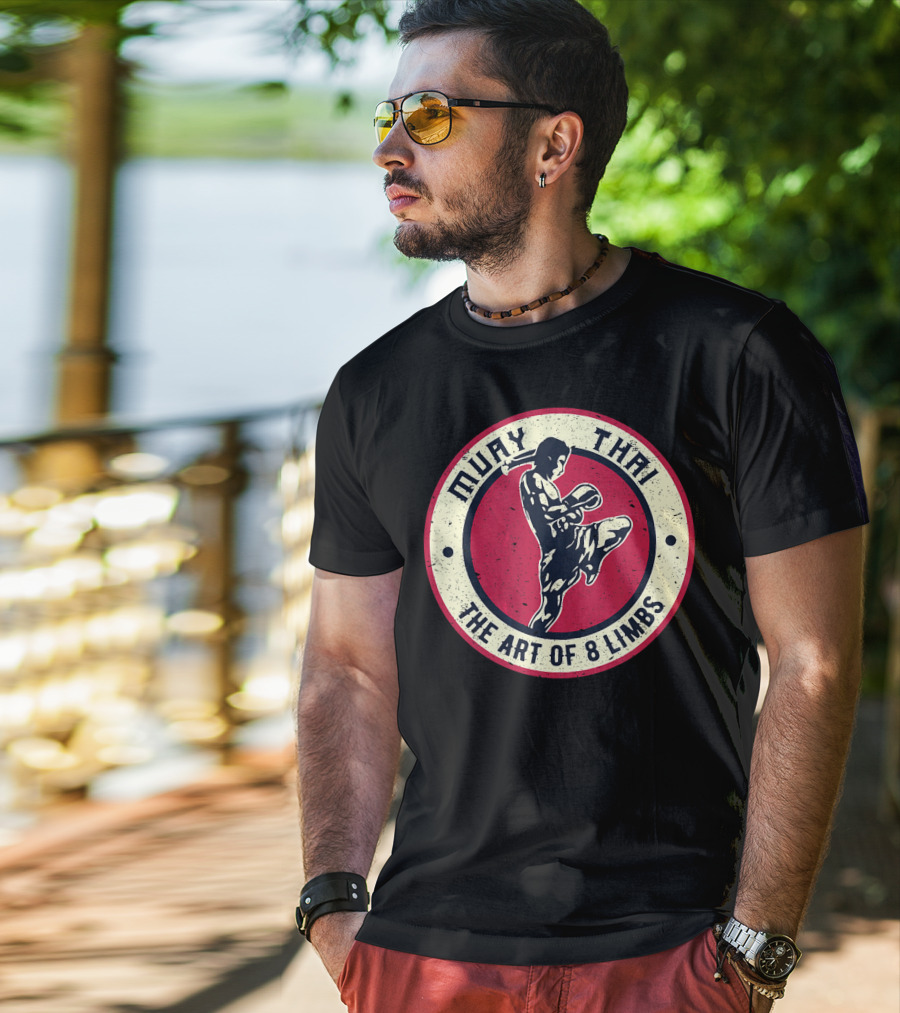 Muay Thai The Art Of 8 Limbs Vintage Boxing Karate T-Shirt