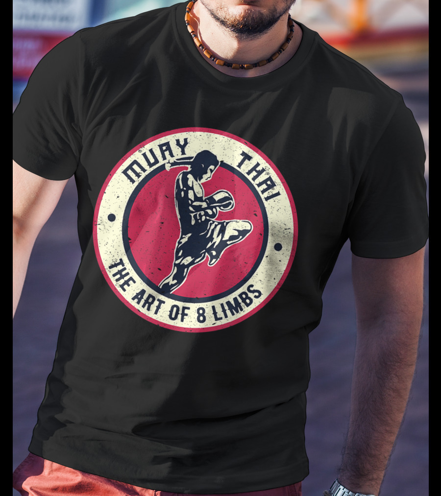 Muay Thai The Art Of 8 Limbs Vintage Boxing Karate T-Shirt