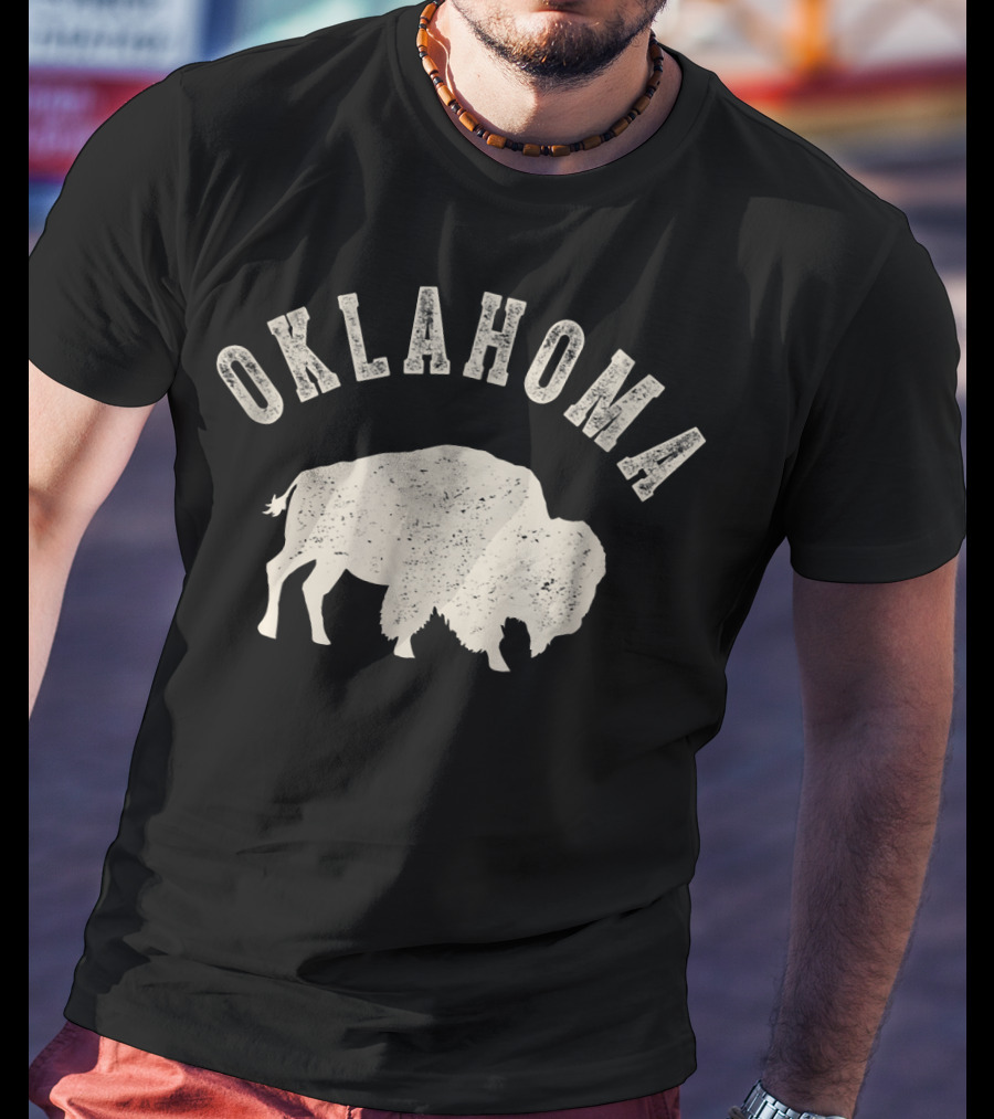 Oklahoma Vintage Bison T-Shirt