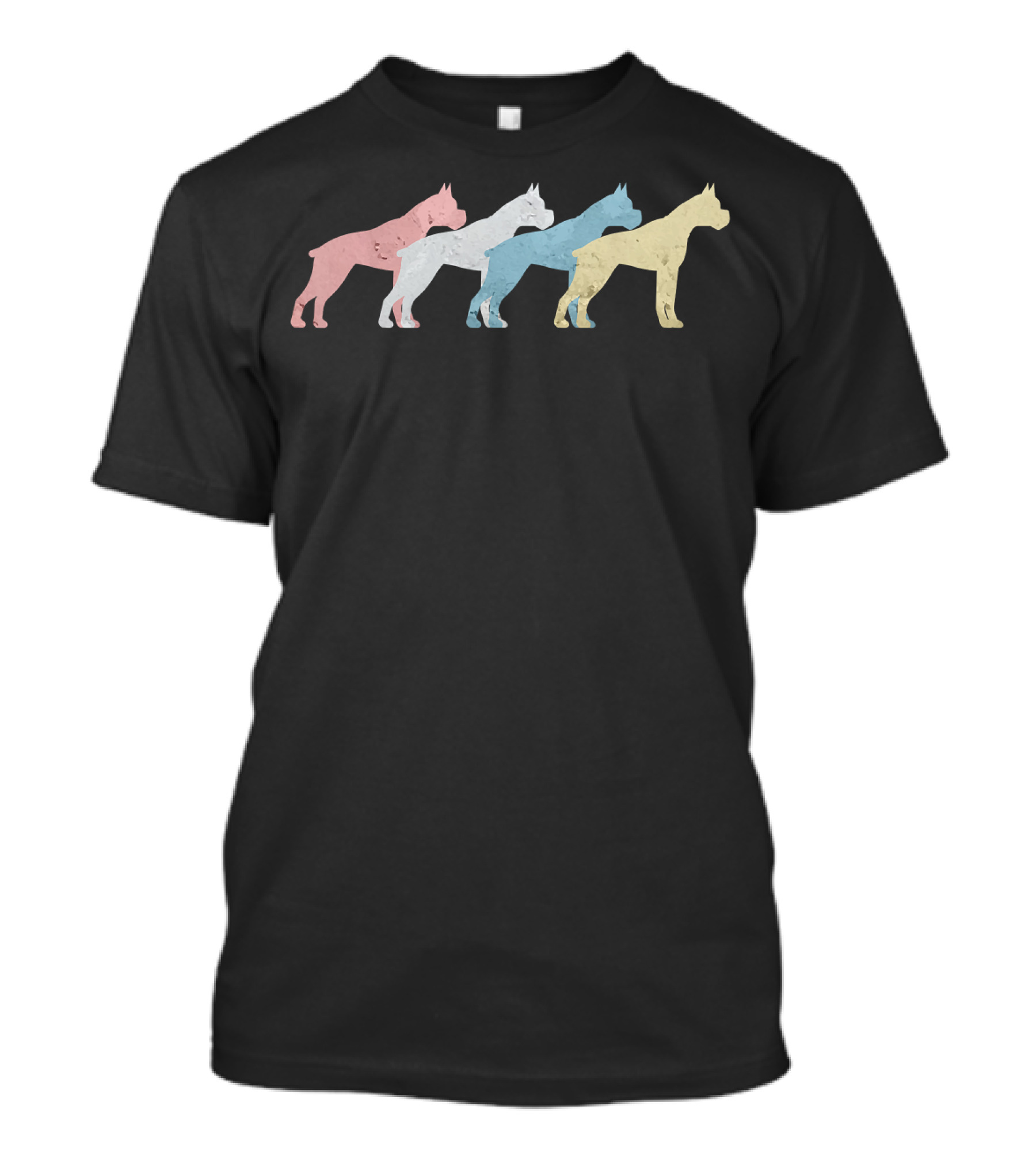 Vintage Boxer Funny Dogs Lovers Retro Canine T-Shirt