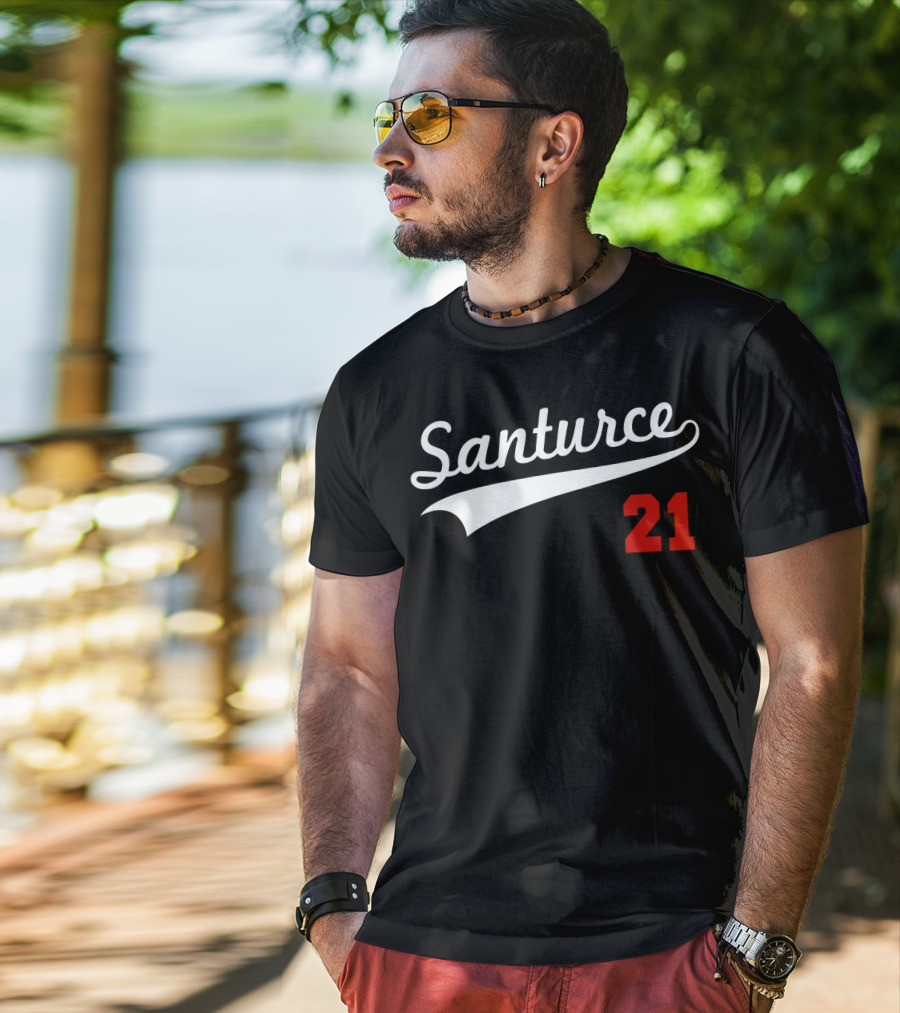 Santurce Puerto Rico Baseball 21 Vintage T-Shirt