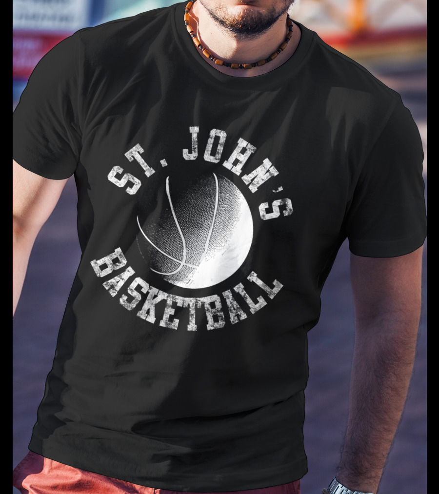 St. John's Basketball Vintage Style Red T-Shirt