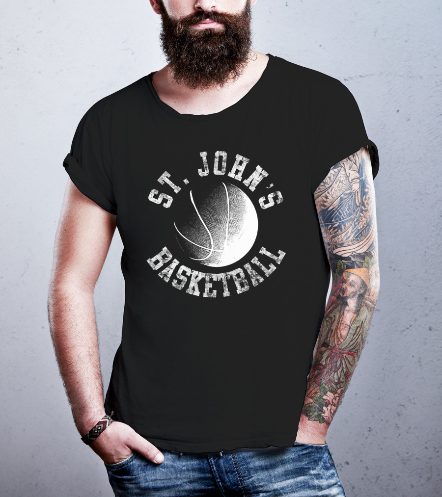 St. John's Basketball Vintage Style Red T-Shirt