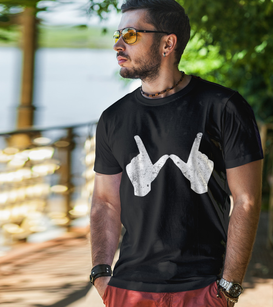 Wisconsin Youth University Hand Gesture W T-Shirt
